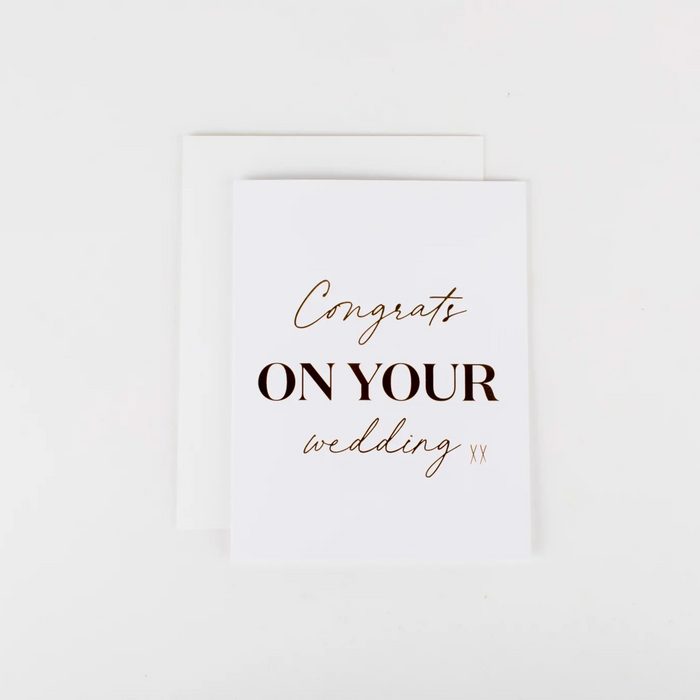 Congrats On Your Wedding Day Card