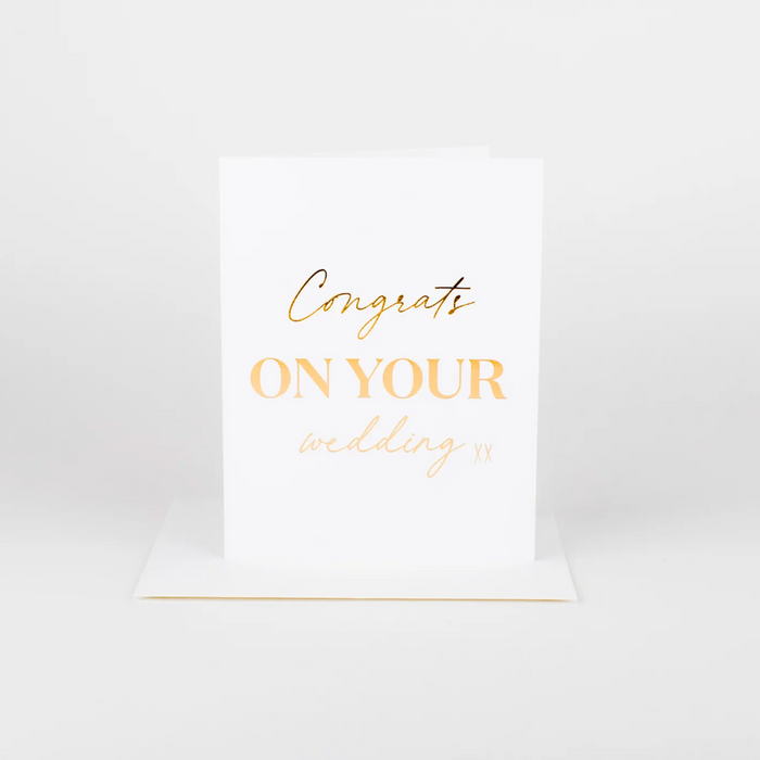 Congrats On Your Wedding Day Card