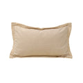 Corded Velvet Edge Pillow | Ivory