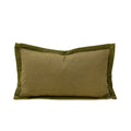 Corded Velvet Edge Pillow | Moss