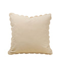 Corduroy Scallop Pillow | Ivory