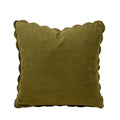 Corduroy Scallop Pillow | Moss