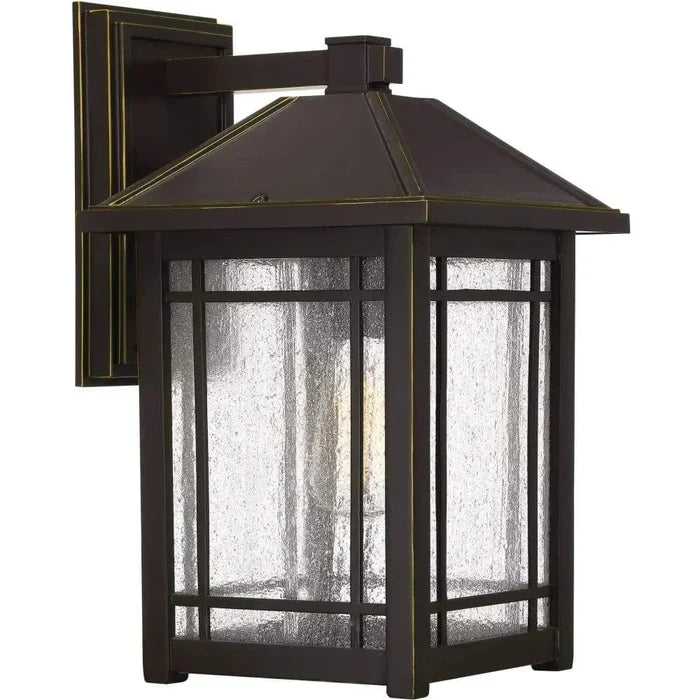 Palladian bronze wall sconce, by Quoizel, for hallway or living room