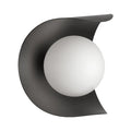 Black wall sconce, by Dainolite, for hallway or living room