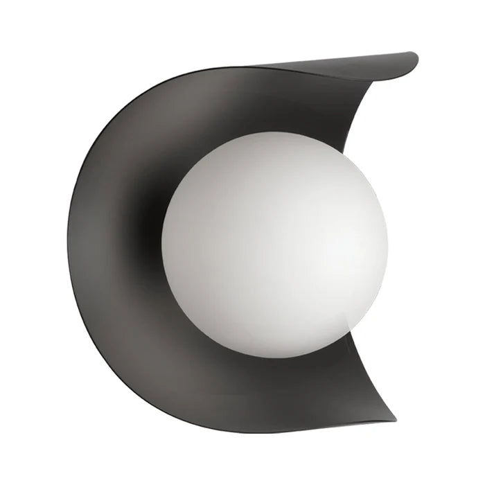 Black wall sconce, by Dainolite, for hallway or living room