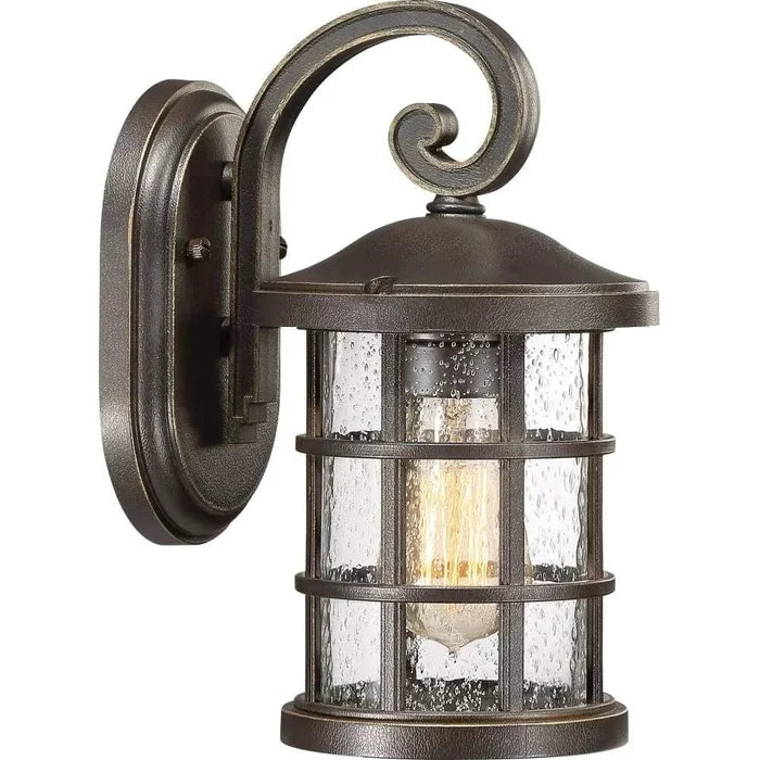 Palladian bronze wall sconce, by Quoizel, for hallway or living room