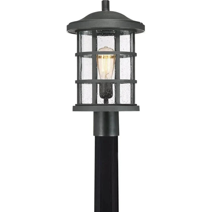 Outdoor post lantern, by Quoizel, for driveway or front yard