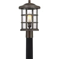 Outdoor post lantern, by Quoizel, for driveway or front yard