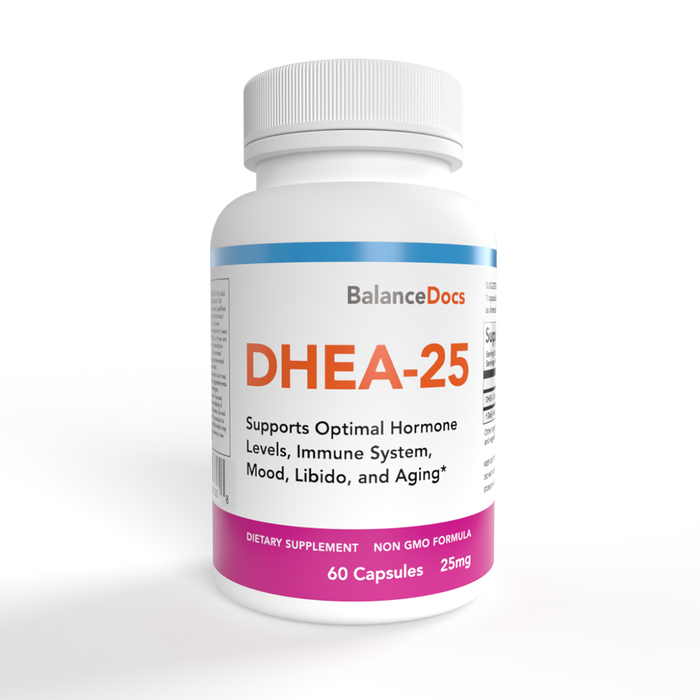 BalanceDocs - DHEA-25 white bottle