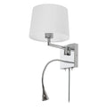 LED polished chrome vanity light, by Dainolite, for bathroom