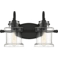 Earth black vanity light, by Quoizel, for bathroom