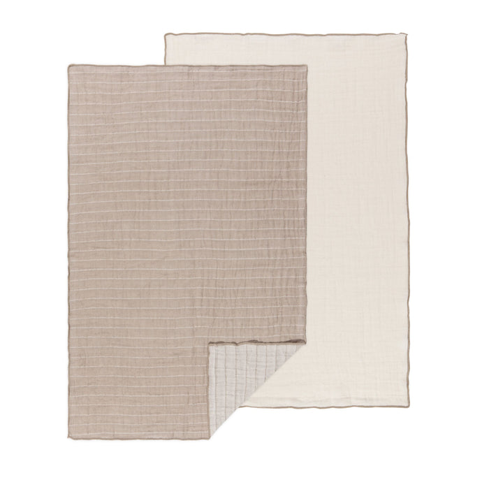 Double Weave Hand & Dish Towel | Dove Gray