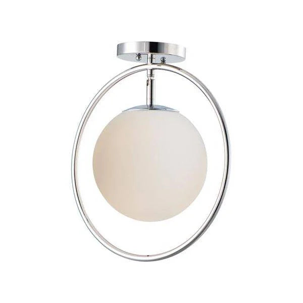 Flush-mount ceiling light, by ET2, for hallway, bedroom, or entryway
