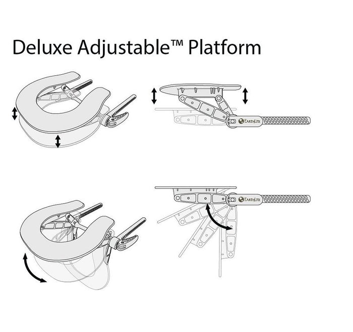 Earthlite Deluxe Adjustable Headrest - Platform Only