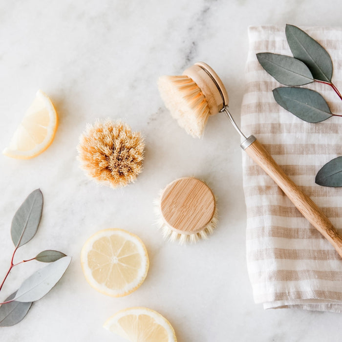 Eco Friendly Dish Brush - Bamboo & Sisal - Little Flower Soap Co