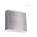 Satin chrome wall sconce, by Dainolite, for hallway or living room