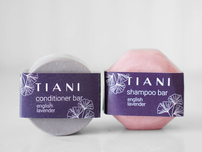 English Lavender Shampoo & Conditioner Bar Set - Little Flower Soap CoBath and Showerconditioner barhair care sethair