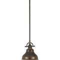 Palladian bronze pendant light, by Quoizel, for kitchen island or dining