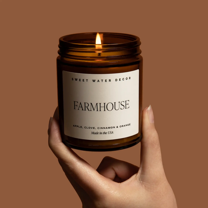Farmhouse Amber Jar Candle