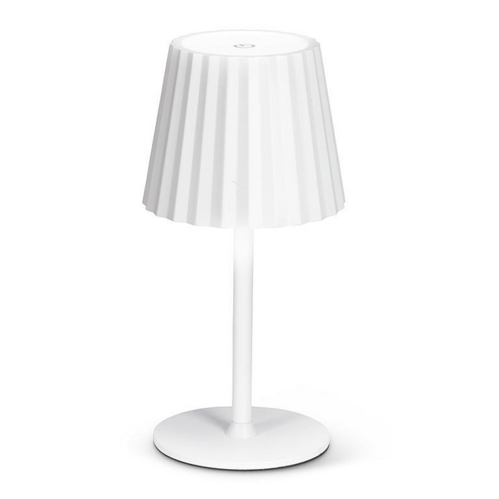 Fluted Shade Cordless Table Lamp