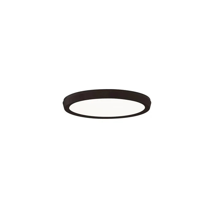 Black finish flush-mount ceiling light, by Modern Forms, for hallway, bedroom, or entryway