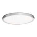 Brushed nickel finish flush-mount ceiling light, by Modern Forms, for hallway, bedroom, or entryway