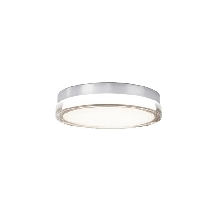 Stainless steel finish ceiling light, by Modern Forms, for hallway, bedroom, or entryway