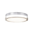 Stainless steel finish ceiling light, by Modern Forms, for hallway, bedroom, or entryway