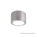 Brushed aluminum finish ceiling light, by Modern Forms, for hallway, bedroom, or entryway