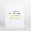 From The 1900's Birthday Card