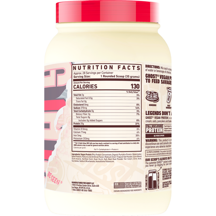 Ghost vegan plant-based protein powder by My Store