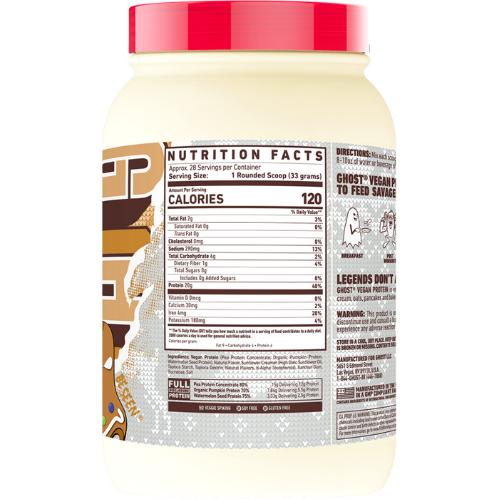 Ghost vegan plant-based protein powder by My Store