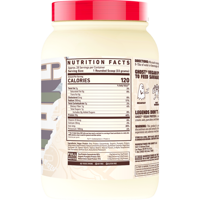Ghost vegan plant-based protein powder by My Store
