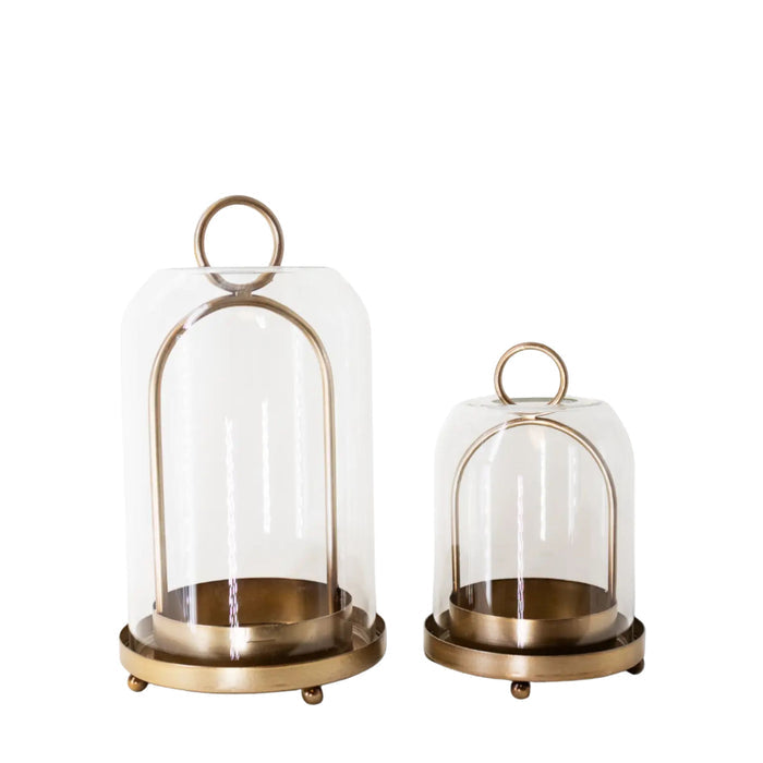 Glass + Gold Cloche