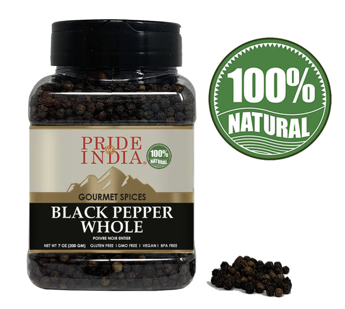 Gourmet Black Peppercorn Whole - Pride Of India