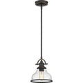 Palladian bronze pendant light, by Quoizel, for kitchen island or dining