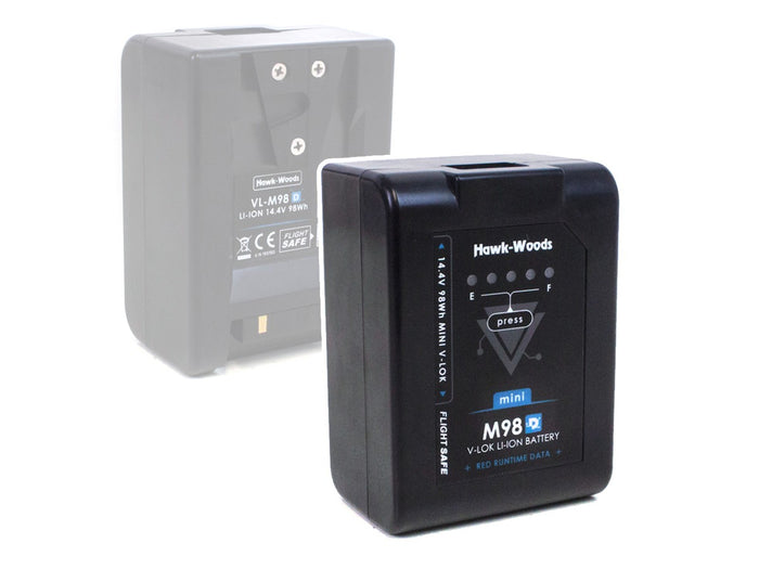 Hawk-Woods 14.4V 98Wh mini V-Lok Data Lithium-Ion Battery - self resetting