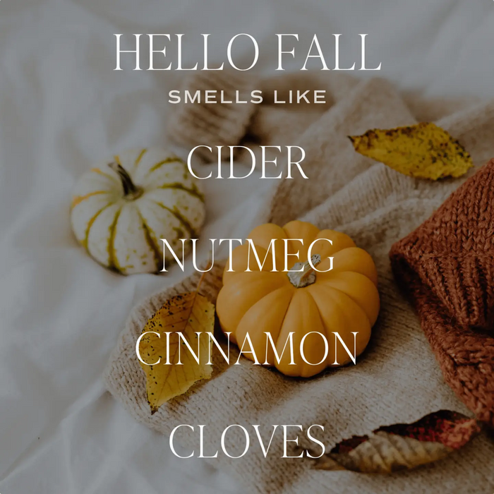 Hello Fall Pumpkin Jar Candle