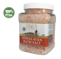 Himalayan Pink Bathing Salt - Enriched w/ Cedarwood Oil and 84+ Minerals, 2.5 Pound (40oz) Jars - Pride Of India