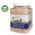 Himalayan Pink Bathing Salt - Enriched w/ Peppermint Oil and 84+ Minerals, 2.5 Pound (40oz) Jars - Pride Of India