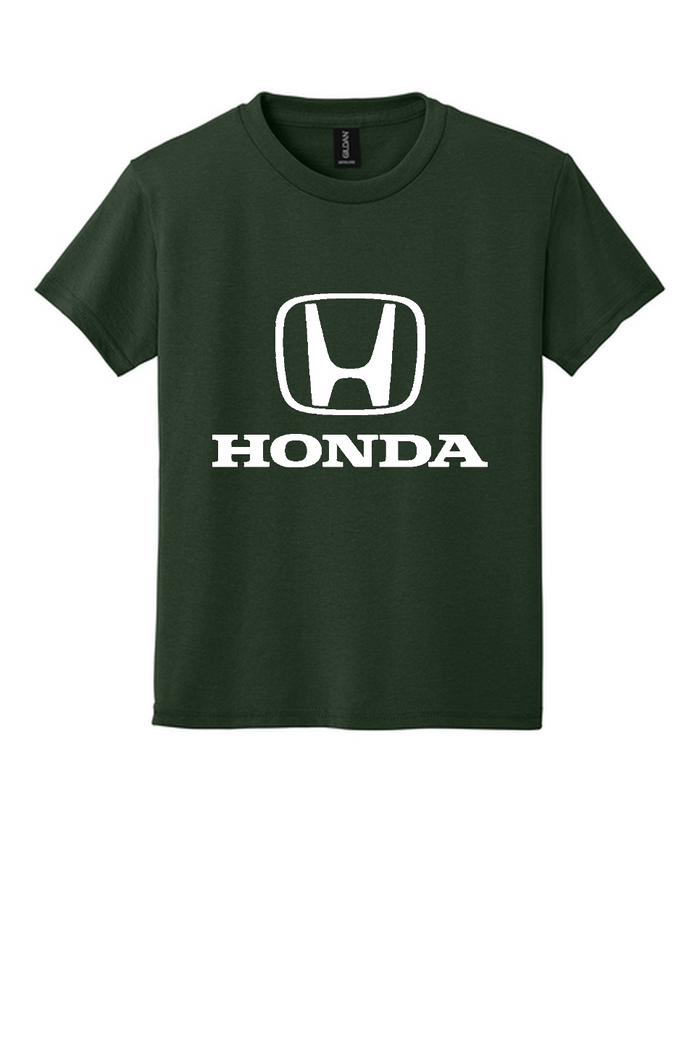 Honda Racing Kids Large Logo Tee Forest Green