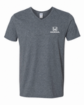 Honda Racing Logo Vneck Tee Heather Grey