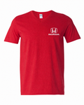 Honda Racing Logo Vneck Tee Red