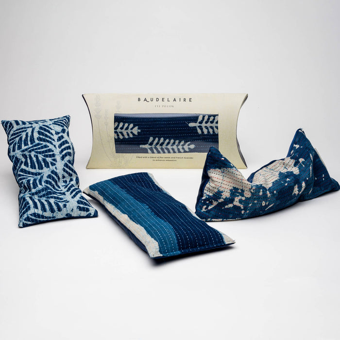 Indigo Fern - Relaxing Weighted Lavender Eye Pillow - Little Flower Soap Co