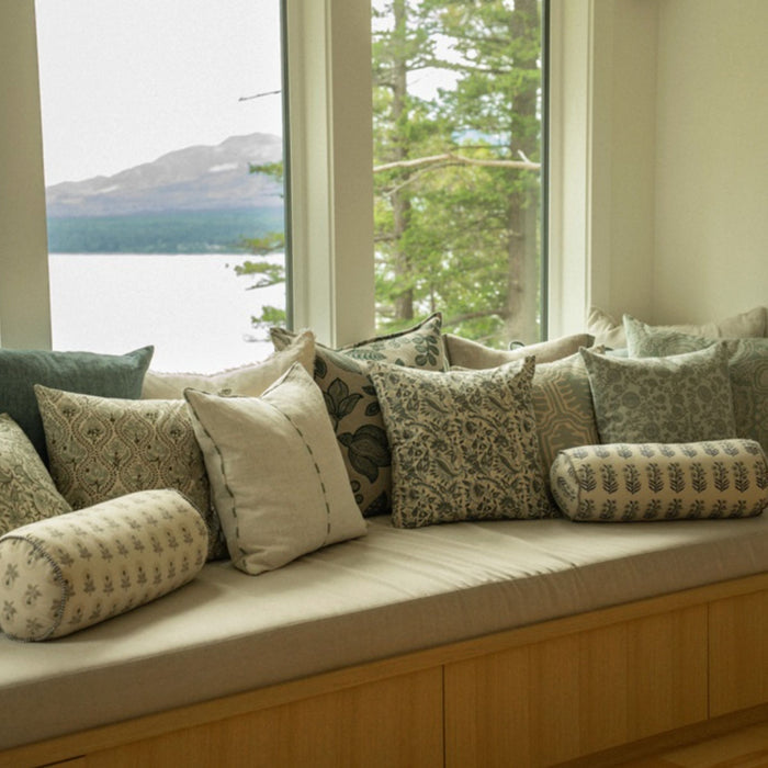 Isha Block Print Pillow