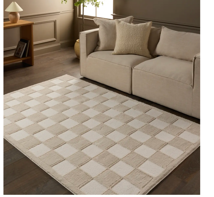Jaida Rug | Taupe/White