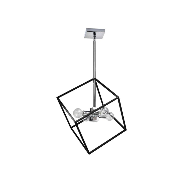 Polished chrome pendant light, by Dainolite, for kitchen island or dining