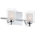 LED polished chrome vanity light, by Quoizel, for bathroom
