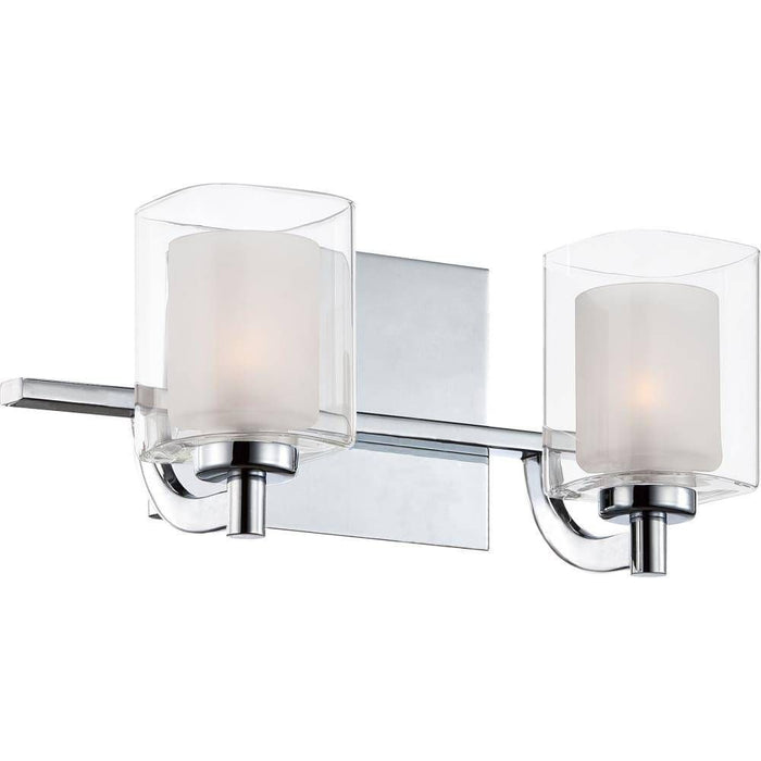 LED polished chrome vanity light, by Quoizel, for bathroom