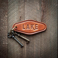Lake Leather Keychain - Stocking stuffers - Little Flower Soap Co